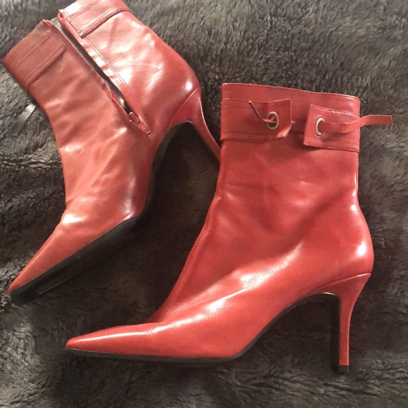 Nine West Red Leather Boots. Size 7.5. Vintage Nine West. - Picture 8 of 8